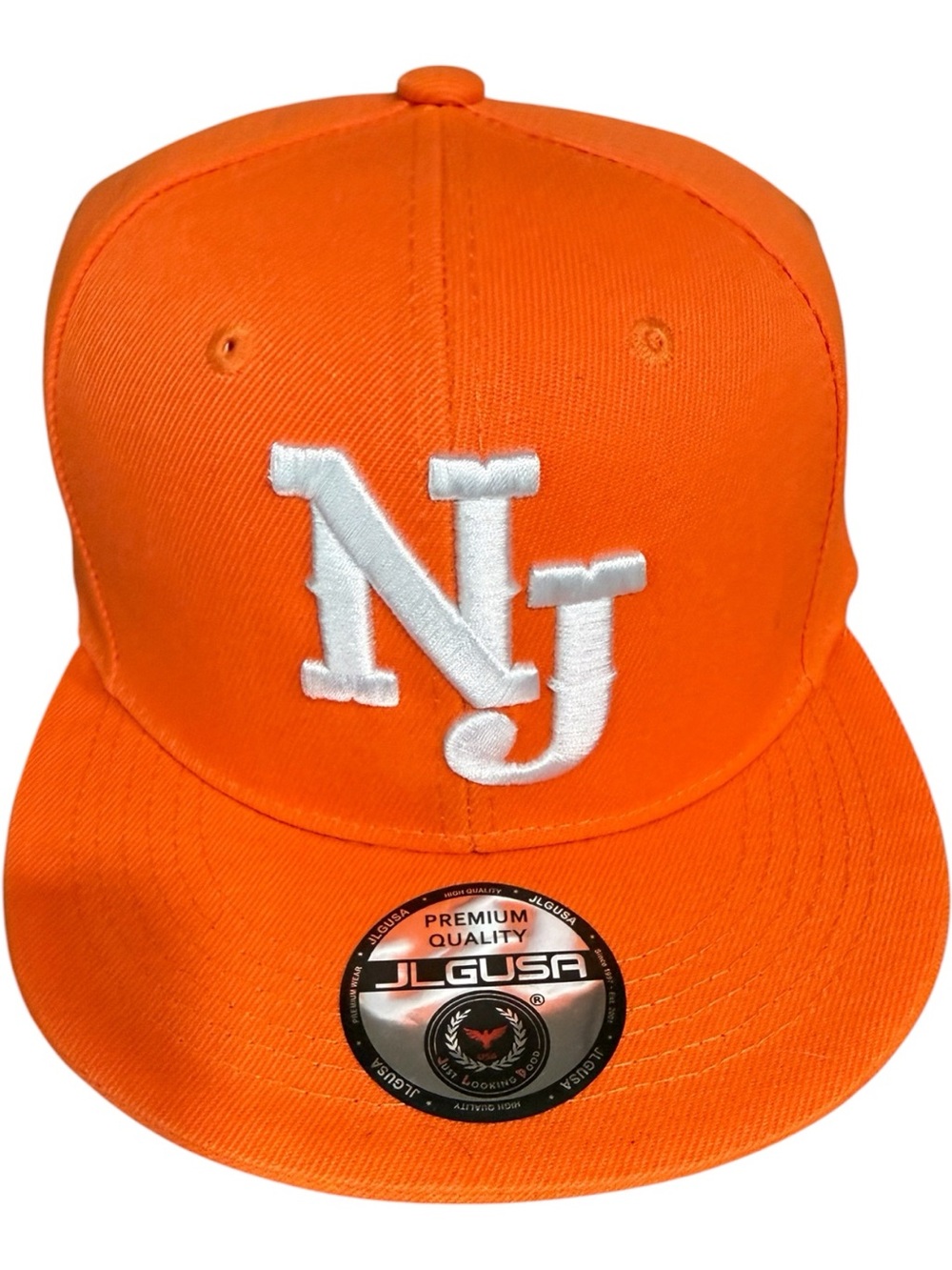 Orange New Jersey SnapBack Baseball Cap